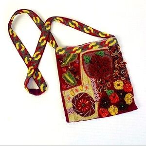 Christian Livingston Collection Vintage Beautiful Beaded Purse 9.5” x 8.5”